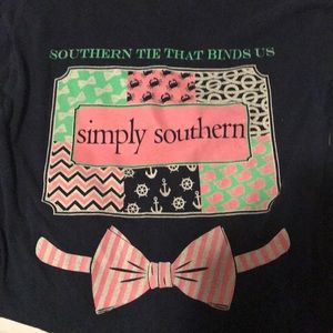 Navy simply southern long sleeve